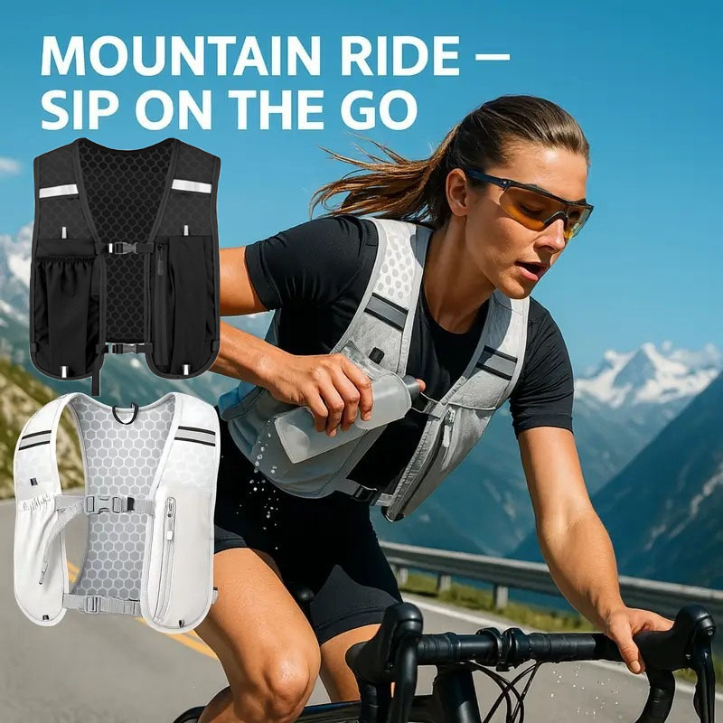 Trail Running Vest - Unisex Water Resistant Breathable Sports Vest
