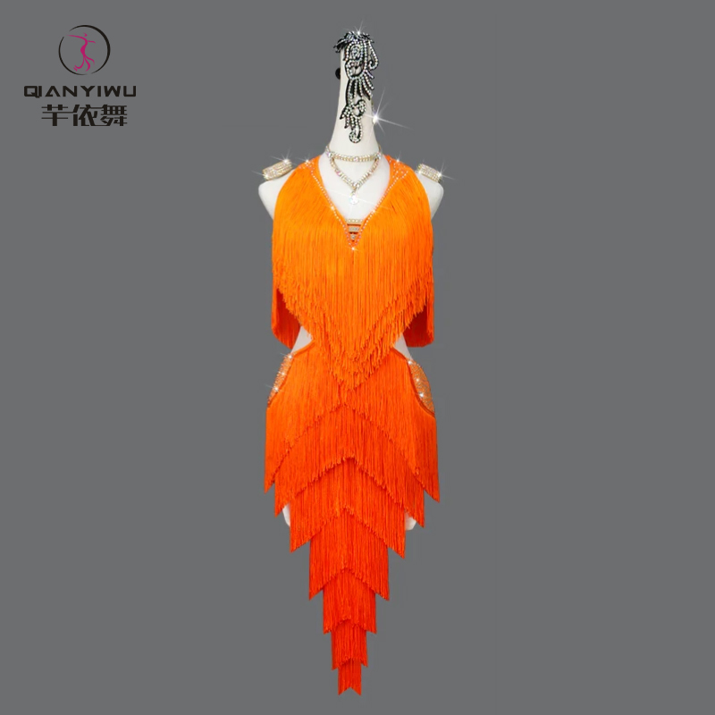New Latin Dance Tassel Dress W - Outdoor Sport Dress 评论和价格