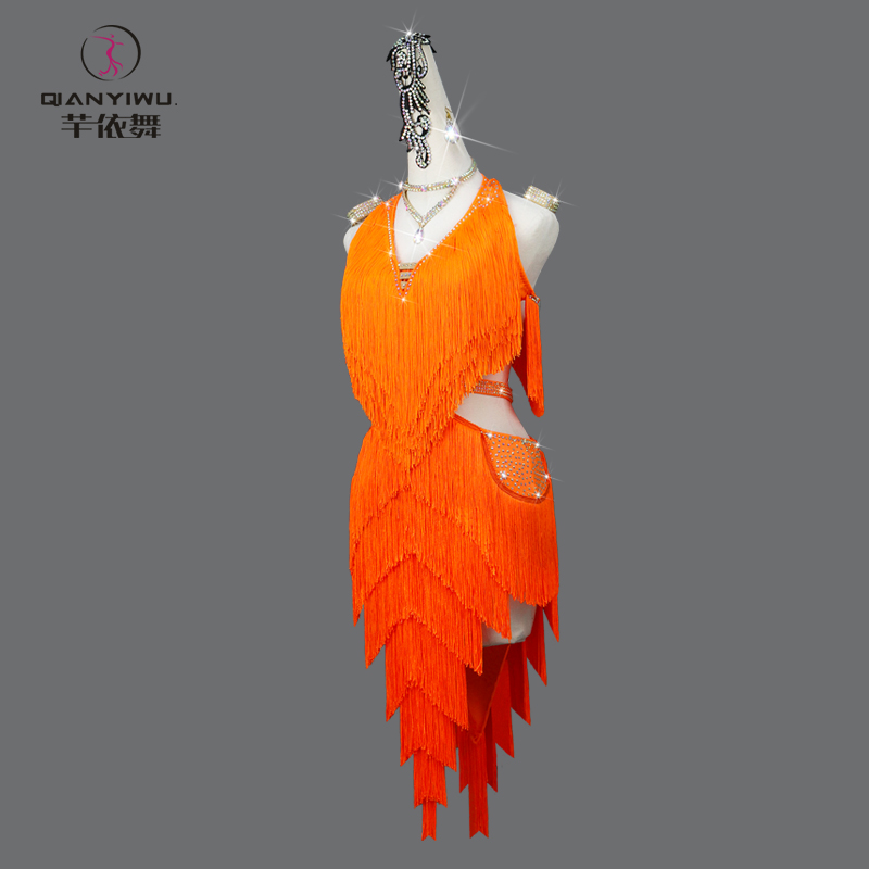 New Latin Dance Tassel Dress W - Outdoor Sport Dress 评论和价格