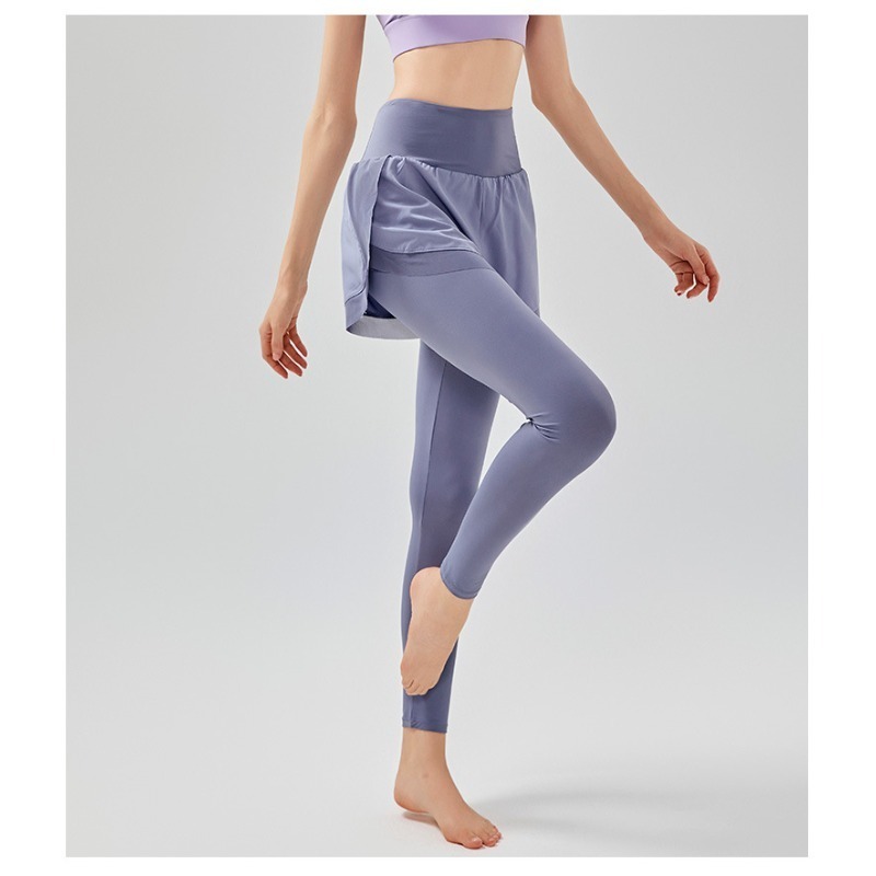 Women Fake Two Pieces Leggings - Outdoor Sport Leggings 评论和价格