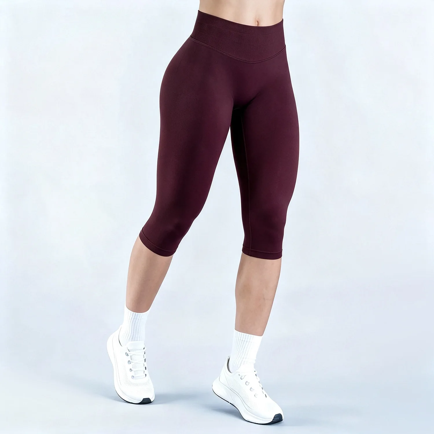 Seamless Yoga Capri Pants Wome - Outdoor Sport Leggings 评论和价格