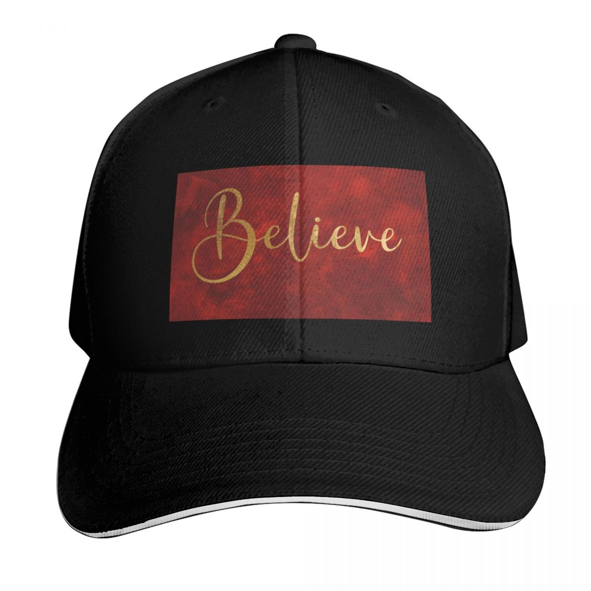 Believe Word Art in Gold Color - Outdoor Sport Background 评论和价格