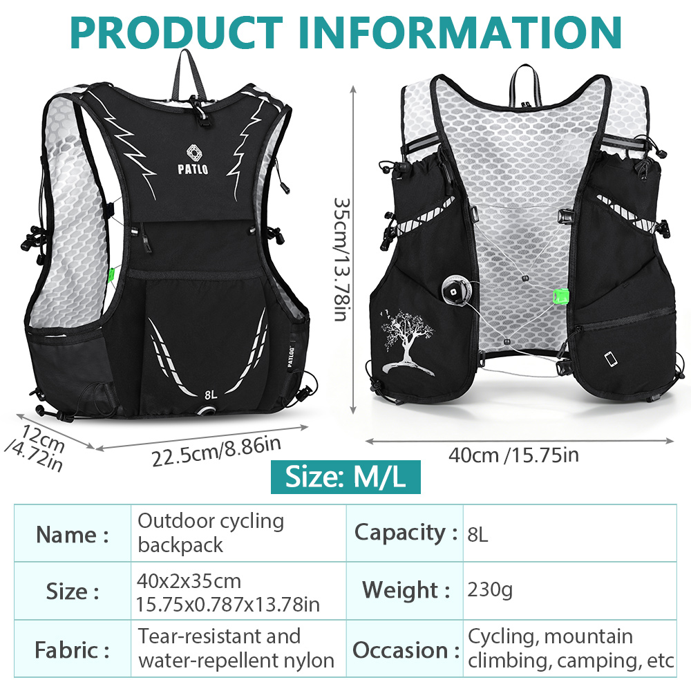 NEWBOLER 8L Outdoor Trail Runn - Trail Running Vest 评论和价格